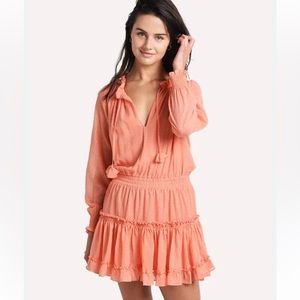 Misa Los Angeles Coral Long Sleeve Dress